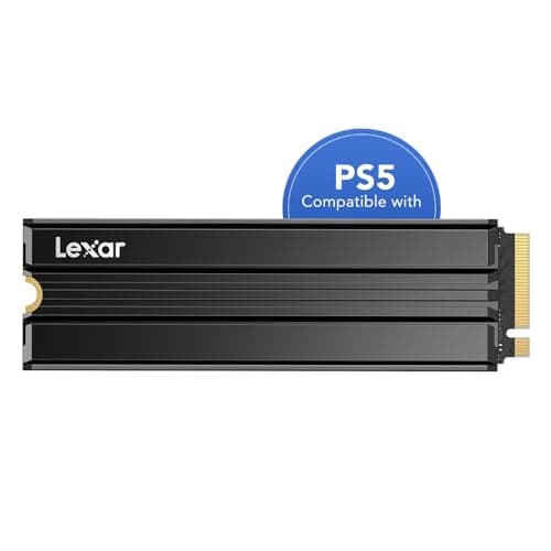 Lexar NM790 1TB SSD with Heatsink, M.2 2280 PCIe Gen4 NVMe SSD | Up to 7400MB/s Read, Up to 6500MB/s Write, Internal Solid State Drive for PS5, PC, Laptop, Gamers