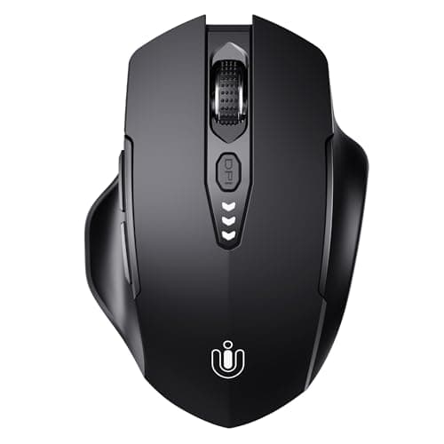 Uineer Wireless Mouse, 3-Mode Bluetooth 5.0/4.0 & 2.4GHz, Rechargeable