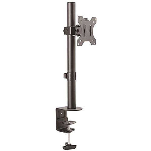 StarTech.com Single Monitor Desk Mount - Single Screen Heavy Duty Pole Mount for up to 34inch VESA Compatible Displays - Ergonomic Height Adjustable Monitor Arm Mount - Desk Clamp/Grommet (ARMPIVOTV2) | Pole Mount for up to 34" (8kg/17.6lb) VESA Displays, Ergonomic Height Adjustable Monitor Arm, Desk and Grommet Clamp