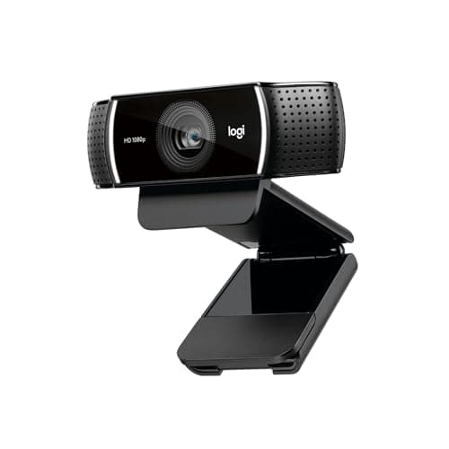 Logitech C922 Pro Stream Webcam | HD 1080p/30fps or 720p/60fps Hyperfast Streaming, Stereo Audio, HD Light Correction, Autofocus, PC/Mac/Tablet - Black