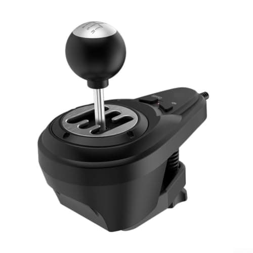 Racing Gear Shifter With 6 Plus 1 Sequential Modes For Sim Racing Wheels, Compact Abs Manual Transmission Lever In Black Color For Enhanced Driving Experience On Pc And Console Setups