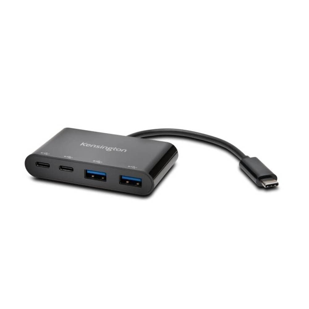 Kensington USB-C 4-Port Hub, Transfer Speeds up to 5 Gbps - Plug and Play Installation, Dell, Windows, Macbook USB Adaptor, K39124EU