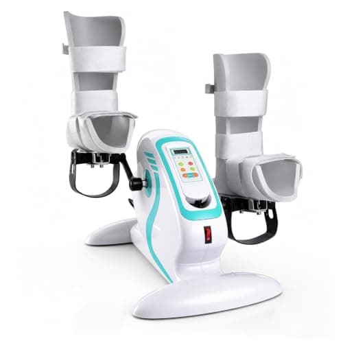 Mini Exercise Bike Motorized Pedal Exerciser for Seniors with Leg Support