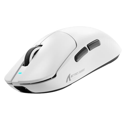 ATTACK SHARK X8 SE Mouse for Large Hand, 55g SUPERLIGHT, PixArt PAW3311 Gaming Sensor, BT/2.4G Wireless/Wired, Adjustable DPI up to 25000, 500mAh Battery (White)