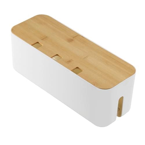 Cable Tidy Box 35x12x12cm Management Box Cord Organizer with Ventilated Lid