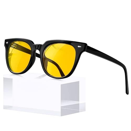 KANASTAL Blue Light Blocking Glasses Mens Womens Gaming Driving Yellow