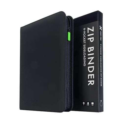 Vault X 9 Pocket Zip Trading Card Binder 360 Cards Exo-Tec (Black)