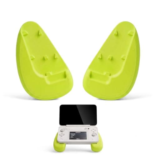 Non‑Slip Ergonomic Grip Handle for AYANEO Flip Handheld Game Console, Comfort Hand Grip Accessory for AYANEO Flip for Long Gaming Sessions (Green)
