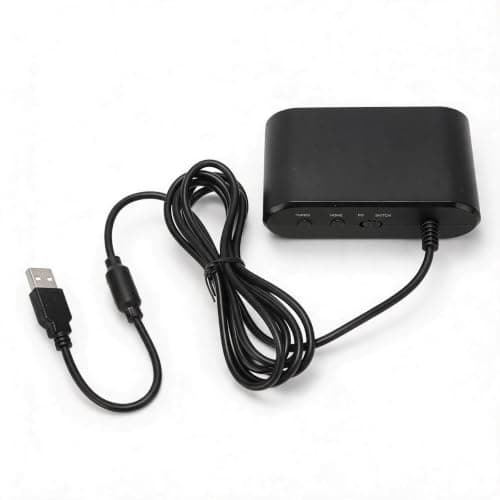 Sxhlseller N64 Controller to USB Adapter Converter Cable, Game Controller Converter Multifunction Supports HOME TURBO 2 in 1 Gamepad Converter Adapter for PC