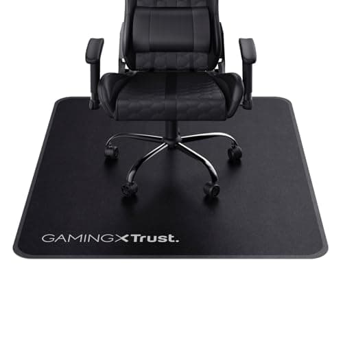 GXTrust Chair Mat 99 x 120 cm (1.20 m2) Floor Protector, Black | Wear-resistant, for Hard Floor Surfaces, Durable, for Gaming and Office Chairs