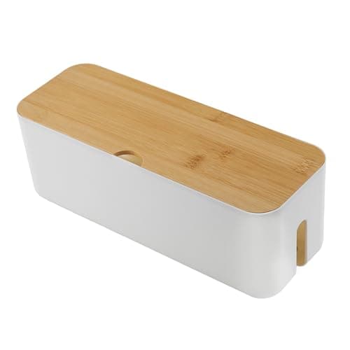 Cable Tidy Box 35x12x12cm Management Box Cord Organizer with Ventilated Lid