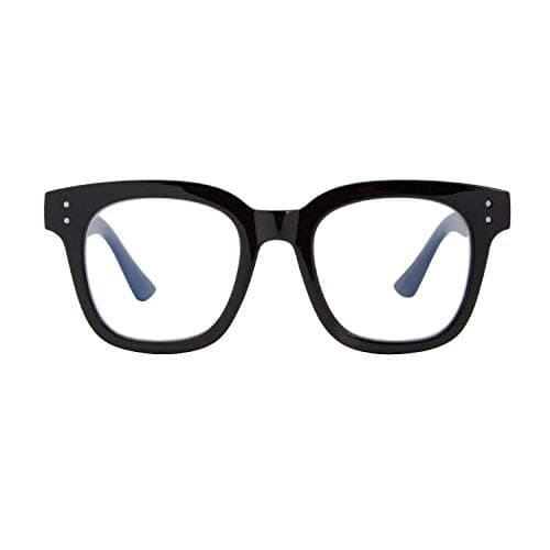 Madison Avenue Blue Light Blocking Glasses for Women, Anti Blue Ray Computer Gaming Glasses, Anti Eyestrain UV Glare(Black)
