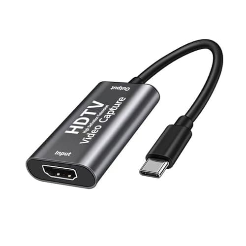 Video Capture Card, HDMI to USB/USB-C Capture Card, 4K30 Input 1080P60 Output, for LiveBroadcasting/Editing Video/Games/Streaming, Compatible for Windows,Quest 3, Switch, OBS, PS4/5
