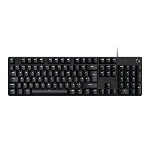 Logitech G G413 SE Full-Size Mechanical Gaming Keyboard | Backlit Keyboard, Tactile Mechanical Switches, Anti-Ghosting, Compatible with Windows, macOS, QWERTY UK English Layout Black