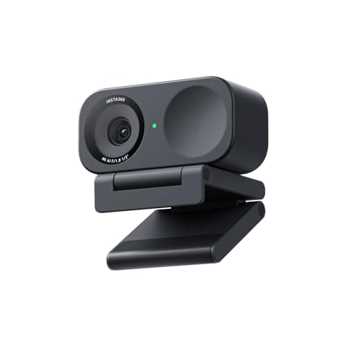 Insta360 Link 2C Standard Bundle Graphite Black - 4K Webcam for PC/Mac | PC Camera, 1/2" Sensor, Auto Framing, HDR, AI Noise-Cancelling Mic, Gesture Control, Streaming, Gaming, Meetings
