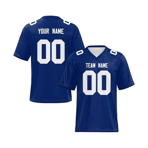 Custom Replica Football Jersey Printed,Personalized Football Jersey Gift with Name Number S-7XL Men Women Youth Kids