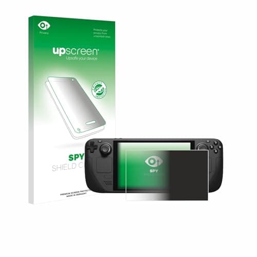 upscreen Privacy Screen Protector compatible with Valve Steam Deck | Anti-Spy Screen Protection Made in Germany Protection-Film Blue Light Filter Clear