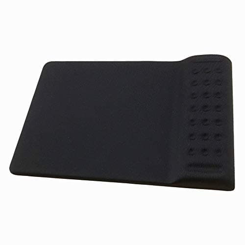 Mouse Pad with Wrist Rest - Memory Foam Mousepad Soft Comfortable Wrist Rest Support Square Mouse Mat | Ergonomic memory foam wrist cushion, breathable massage holes, anti-slip base for smooth mouse movement at work and gaming.