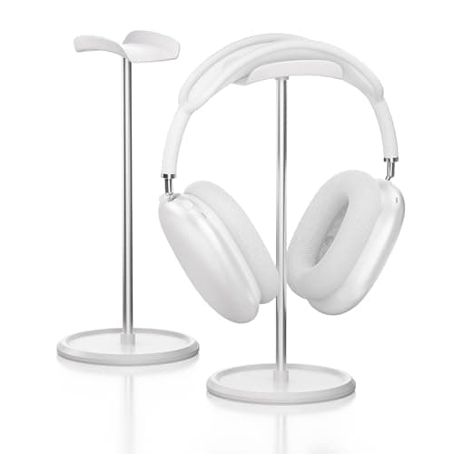 NQQNQQ Headphone Stand【1PACK】 Headphone Holder with Storage Tray Compatible for Max Pro, Beats, Bose and Most Gaming Headphones. 【No Tools Required】 YO-2 (White)