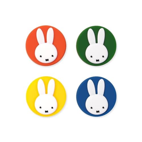 Kuitmor Anti-Slip Silicone Thumb Grip Caps Compatible with Switch 2, Cute Cartoon Joystick Cover Keycaps Set Compatible with Switch 2 2025 Console (4 Pack) (Colourful Bunny)