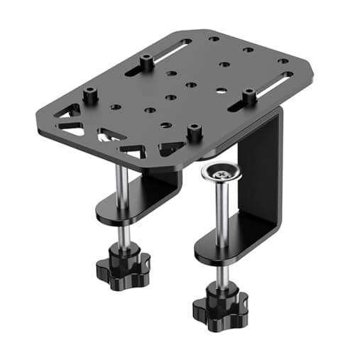 Gaming Racing Wheel Desk Mount Adjustable Angle, Steering-Wheel Desk for Car, Racing Whee-l Handbrake Stand with Metal Clamp Handbrake Mounting Bracket Fit for HBP Handbrakes Racings Game Holder