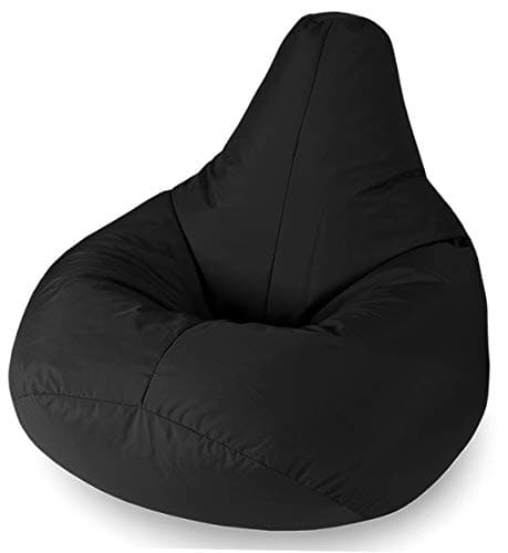 Beautiful Beanbags - Kids Highback Beanbag Chair, 35in - Black