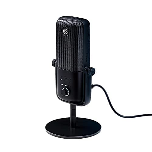 Elgato Wave:3 USB Condenser Microphone for Streaming | Cardioid capsule, 24-bit/96kHz audio, Anti-distortion Clipguard, Free mixer software, Plug and play, For Mac and PC
