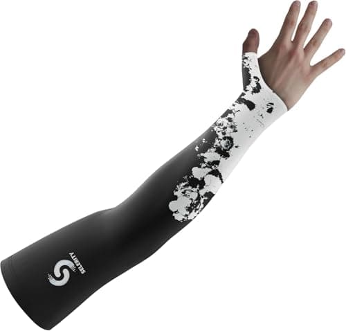 Gaming Arm Sleeve PC Sport open glove thumb hole compression esports gamers