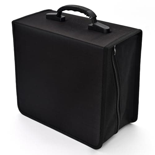 alavisxf xx CD Case, 432 Capacity Nylon Heavy Duty Organizer Wallet for Car