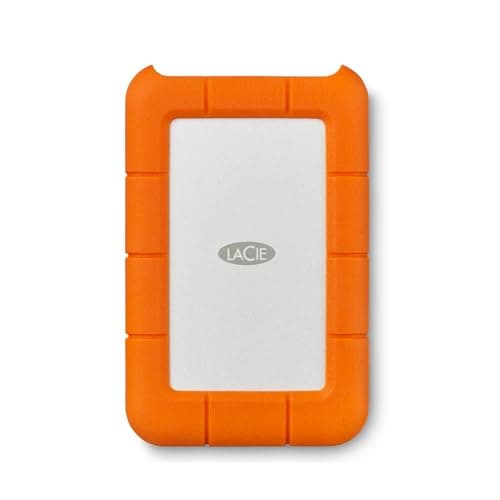 LaCie 2TB Rugged Mini Portable Hard Drive | USB 3.0 (LAC9000298) | All-terrain portable HDD, drop, crush & rain resistant, bus-powered. Adobe CC trial included. 3-Year Warranty + 3-Year Rescue