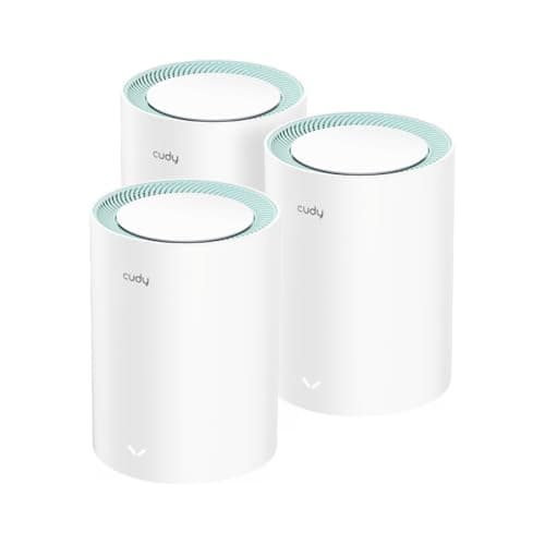 Cudy AX1500 Wi-Fi 6 Whole Home Mesh System, 230 m², M1500 3-Pack