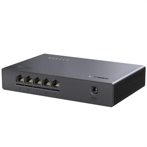 UGREEN 5 Port 2.5Gbps Unmanaged Network Switch Hub