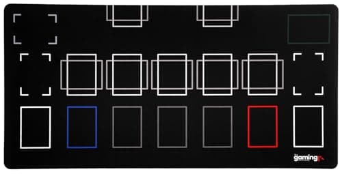The Gaming Mat Company Compatible Yu-Gi-Oh! Banish Single Player Playmat Red Rubber Base for Yu-Gi-Oh! Cards - 28.35" x 14.17" Large TCG Playmat Game Mats - Card Gaming Table Mat