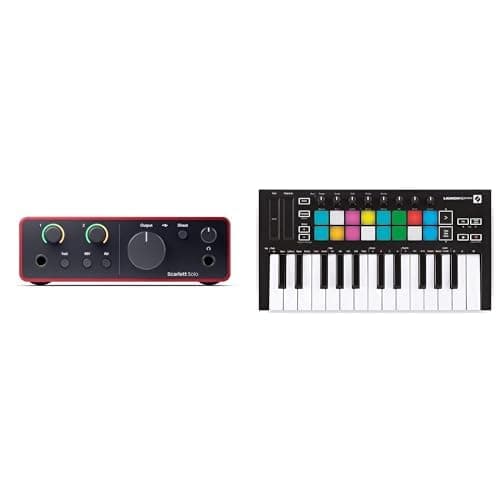Focusrite Scarlett Solo 4th Gen Audio Interface + Novation Launchkey Mini MK3