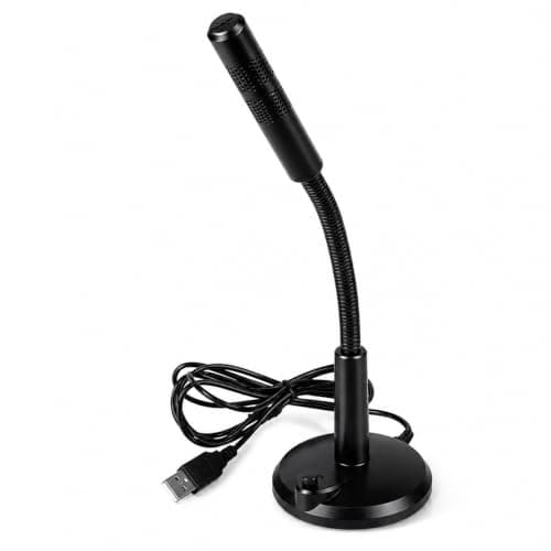 EujRcf Desktop Microphone, Omnidirectional, Plug and Play