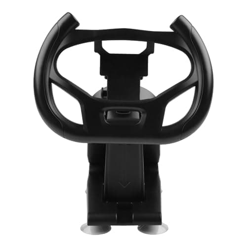BEAZOOM ABS Steering Wheel Holder with Strong Suction Cup, Secure Racing Simulator Stand Gamepads, for Compact Gaming Accessory, Black