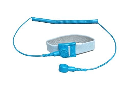 Killstat Anti Static Wrist Strap – Adjustable ESD Wrist Strap Kit with 6ft Coiled Grounding Cable, Anti‑Static Wristband For PC Building, Electronics Repair, Earthing & ESD Protection (Blue)