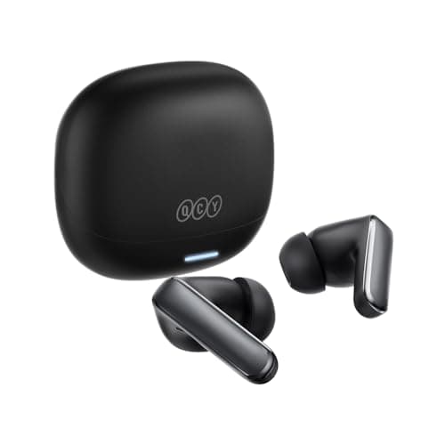 QCY MeloBuds N65 TWS Earbuds, 60dB Adaptive ANC, LDAC Hi-Res, IMU Spatial Sound, 8 ENC Mics Deep Bass, 50H USB-C Charging Case, 3-Device Multipoint, 45ms Low Latency Gaming, IPX5 Waterproof, Black