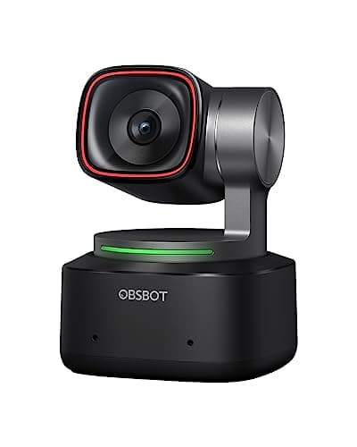 OBSBOT Tiny 2 Webcam 4K Voice Control PTZ, AI Tracking Multi-Mode & Auto Focus, Web Camera with 1/1.5" Sensor, Gesture Control, 60 FPS, HDR Light Correction, Webcam for PC, Streaming, Meeting, etc. | "4K Webcam with 1/1.5"" Sensor, Gesture Control, 60 FPS, HDR Light Correction, Auto Focus, Web Camera for PC, Desktop, Meetin