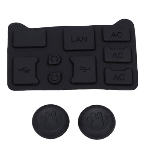 Ausla Console Dust Plugs Set for 2 2025, 11-Piece Silicone Black