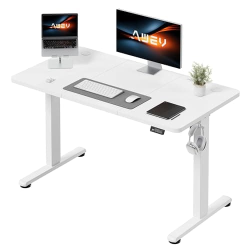AWEV Electric Standing Desk 120 x 60cm Height Adjustable Desk, Splice Board