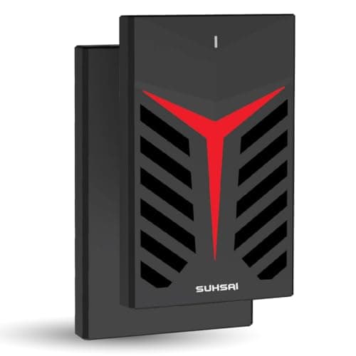 SUHSAI 1TB External Hard Drive USB 3.0 Lightweight Data Backup & Storage Plug And Play Harddisk Portable Gaming Harddrive Memory Extended Hdd For Games Laptop PC Mac Desktop