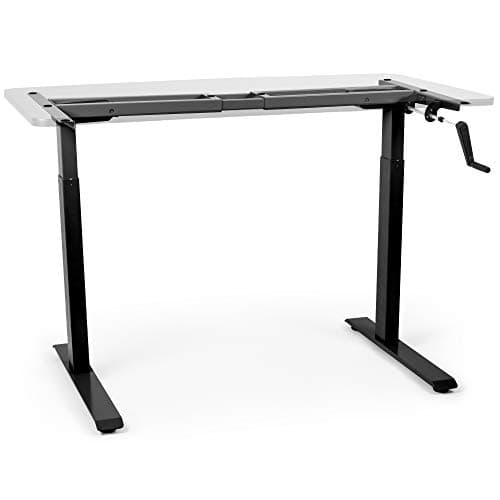 Duronic Sit Stand Up Desk Top Frame Converter TM00 BK, Manual Standing Sitting Height Adjustable Riser Desks, Ergonomic Standup Workstation for Office Home Table PC Laptops Monitor Computer - Black