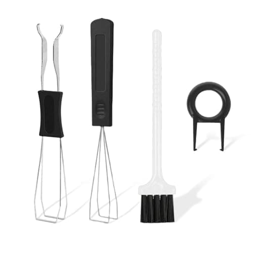 HONRIGO 4 Pack Keycap Puller & Brush Set - Stainless Steel Keycap Remover & Cleaner for Mechanical Keyboards