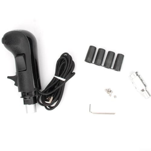 Kivivaka Racing Shifter Knob Compatible with for logitech G27 G29 Wheels - Precise High Low Gear Switch Lever Handle ABS Material Black 60x55x157mm