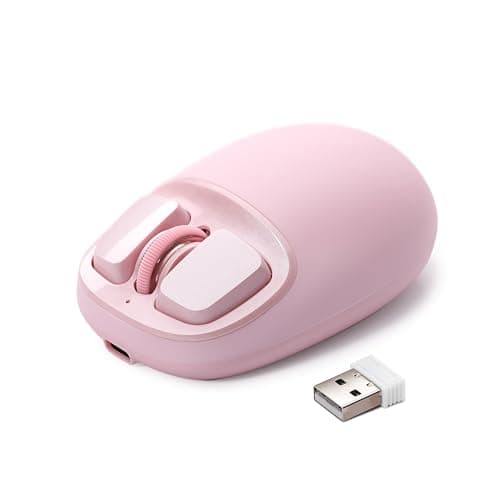 YUNZII C1 Wireless Tri-Mode Wireless Mouse 4800 DPI Optical (Pink)