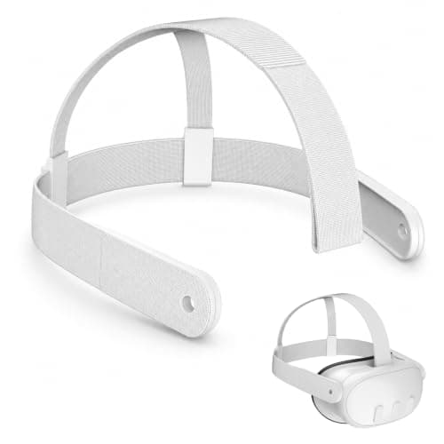 Head Strap for Meta Quest 3/3s Headset, Original Replacement Band for Oculus Quest 3/3s Accesory, Adjustable Elastic VR Headset Strap, Lightweight Breathable Non Slip Replacement Strap