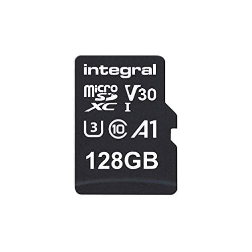 Integral 128GB microSD Card Premium High Speed 4K Video Memory Card - up to 100MB/s Read and 50MB/s Write UHS-I U3 Class 10 A1 App Performance - for Smartphones, Tablets, Drones and Game Consoles