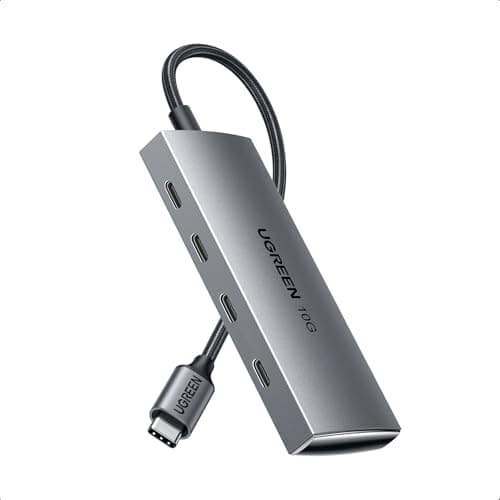 UGREEN USB C Hub 10Gbps, 4 Ports USB C Aluminum Type-C Multiport Splitter
