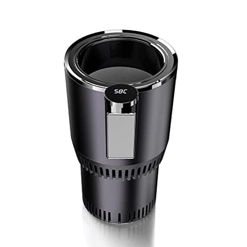 Chiyyak Car Drinks Cooler and Warmer, Cup Cooling and Heating Portable Car Fridge Electric Cooling Cup Mini Cooler Beer Water Milk Drink